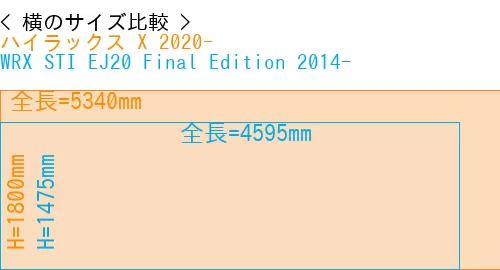 #ハイラックス X 2020- + WRX STI EJ20 Final Edition 2014-